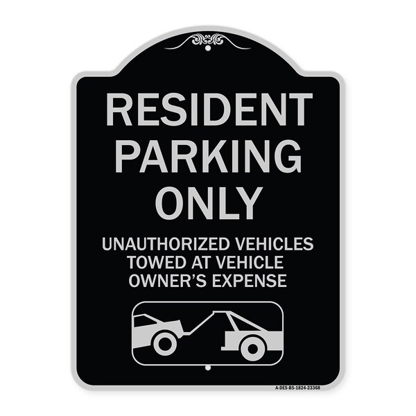 Parking Restriction Resident Parking Unauthorized Vehicles Towed at Owner Expense, BS-1824-23368